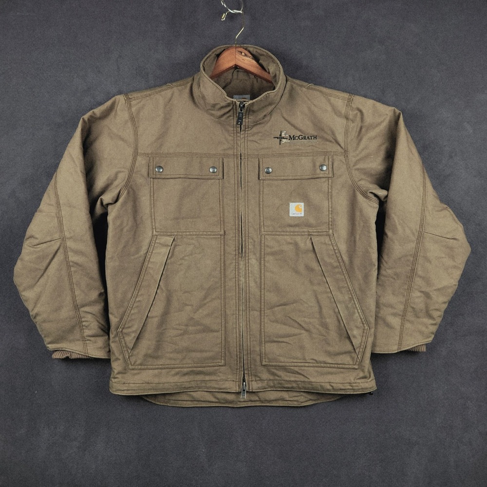 Carhartt Quick Duck Jefferson‎ Traditional Jacket Mens Large Brown Thinsulate